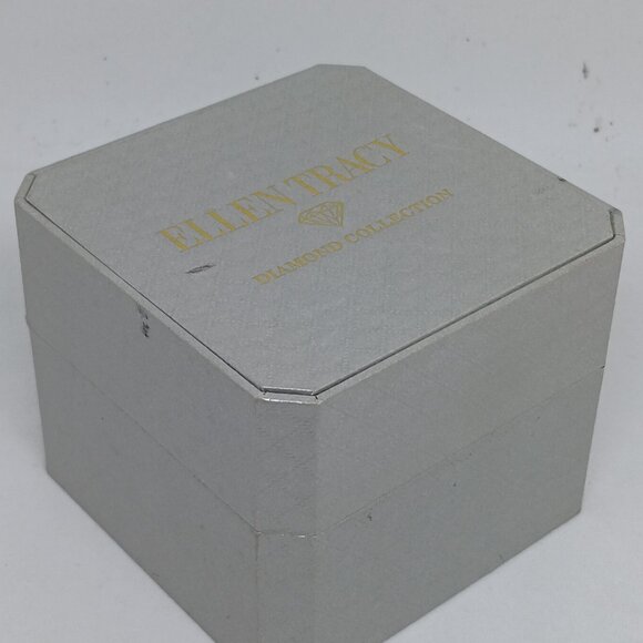 Ellen Tracy ET8065 Women's 32mm Gold Tone Diamond Dial Watch + Bracelet Set - Picture 11 of 11